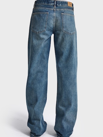 IT'S BASIC - Pierna ancha Vaquero 'STUDDED WIDE LEG MID RISE JEANS' en azul