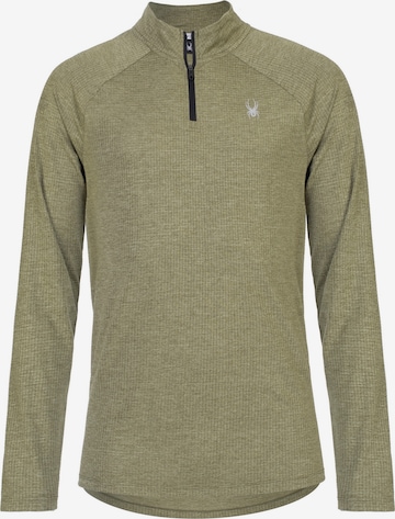 Sweat de sport Spyder en vert : devant