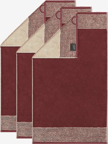 Asciugamano di Cawö in rosso: frontale