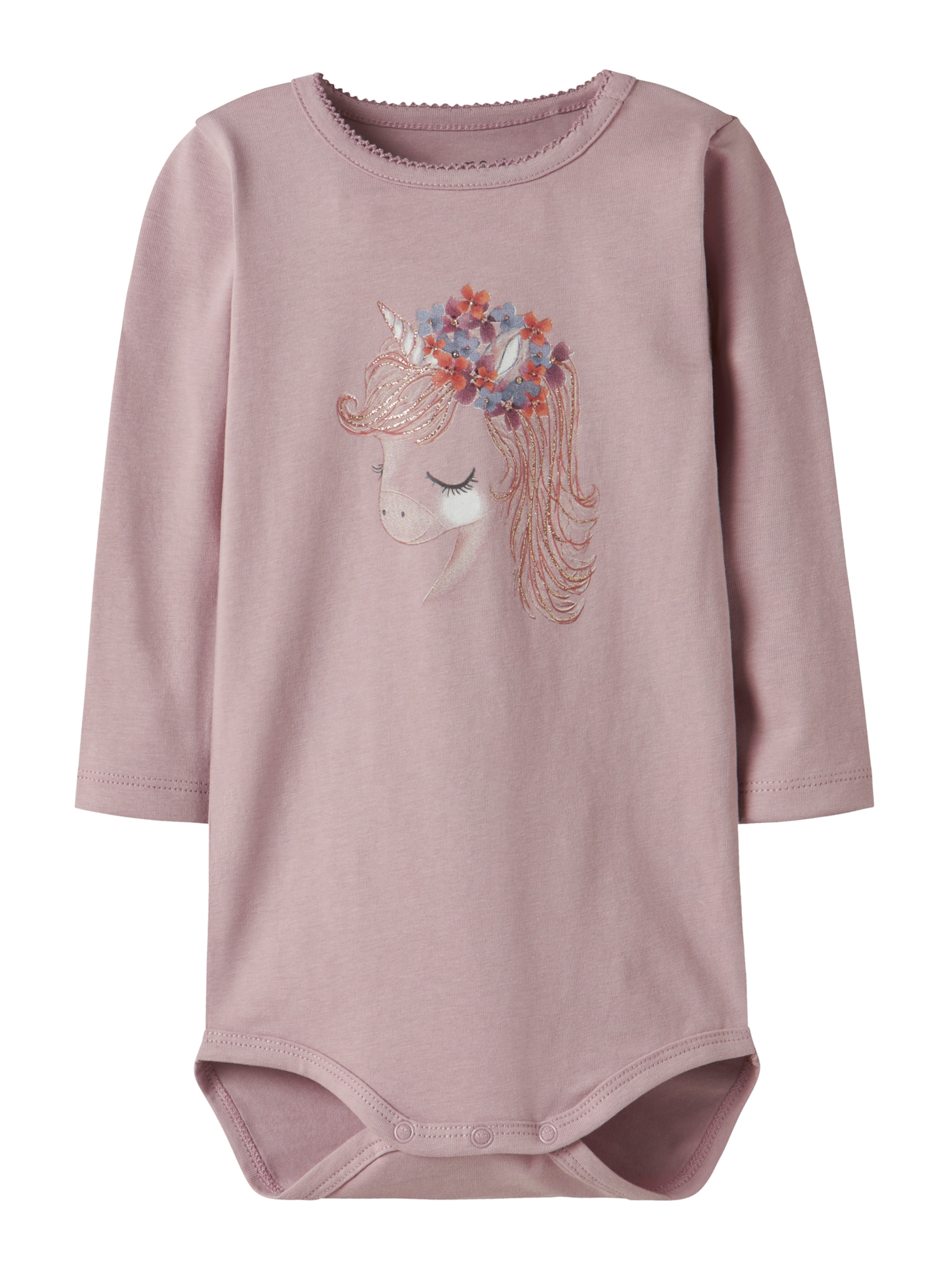 Salopetă/Body 'NBFNICORN' de la NAME IT pe mov: față