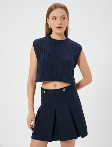 Koton Gebreide bodywarmer in Blauw: voorkant