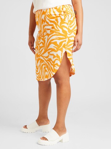 EVOKED Skirt 'LAYA TYA' in Orange: front