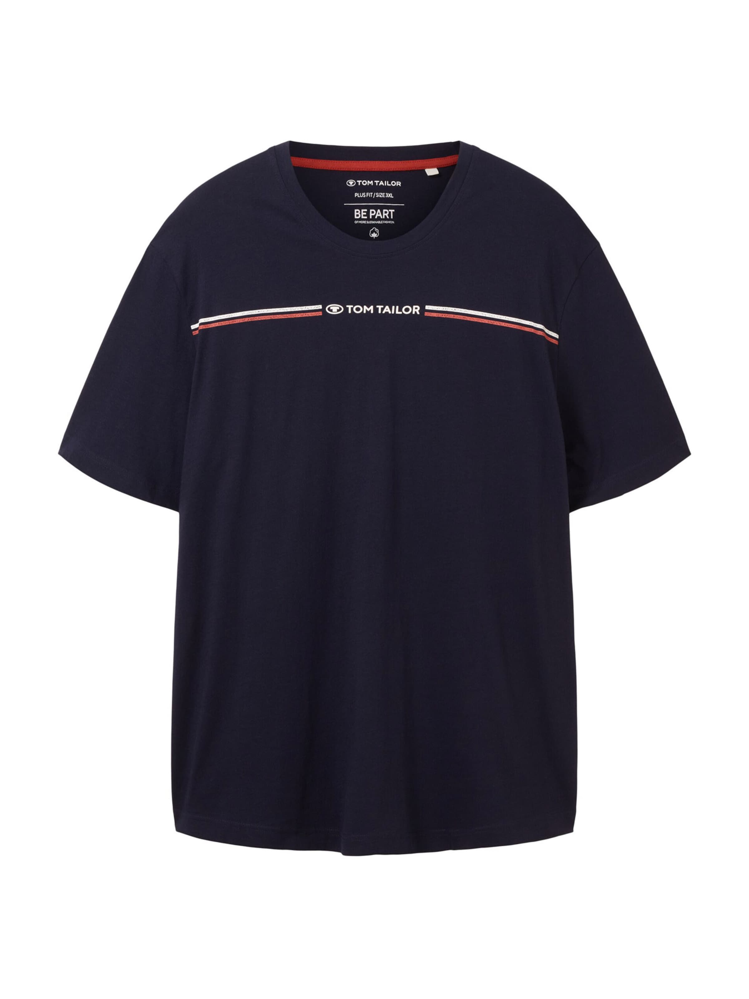 TOM TAILOR Men + Футболка в Синий: спереди