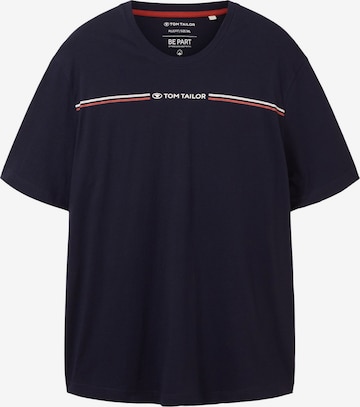 T-Shirt TOM TAILOR Men + en bleu : devant