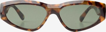 Bershka Sunglasses in Brown: front
