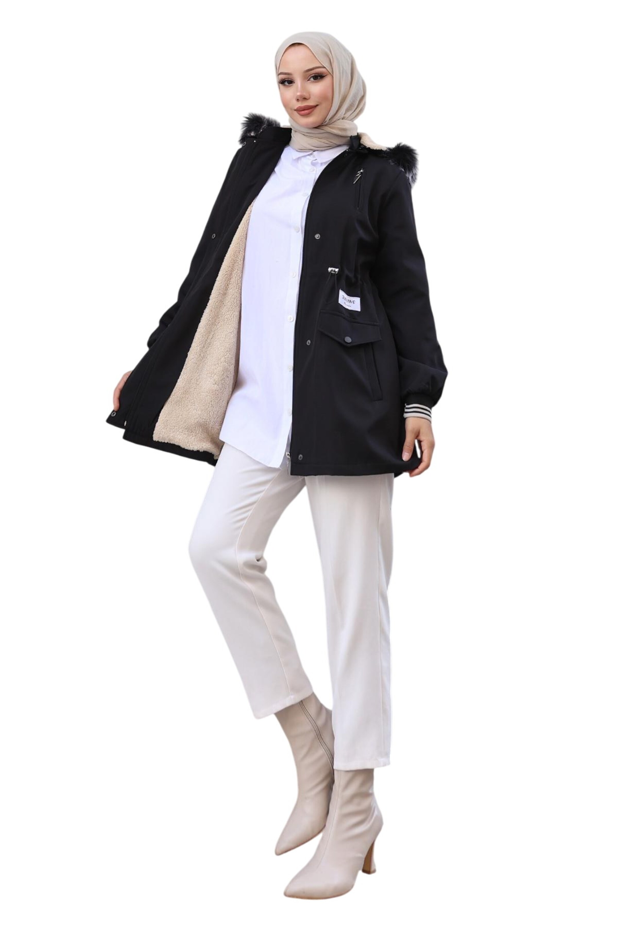 MODAMIHRAM Winterparka in Zwart