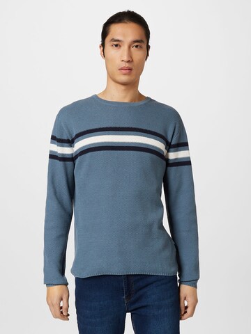 Pullover di Key Largo in blu: frontale