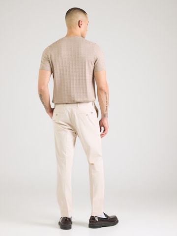 Hackett London Слим фит Панталон с ръб в бежово
