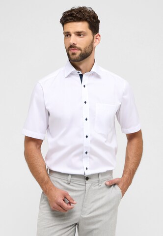 ETERNA Comfort fit Button Up Shirt in White: front