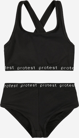 PROTEST - Moda de baño deportiva 'BEAU' en negro: frente
