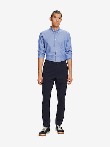 Coupe slim Pantalon chino ESPRIT en bleu