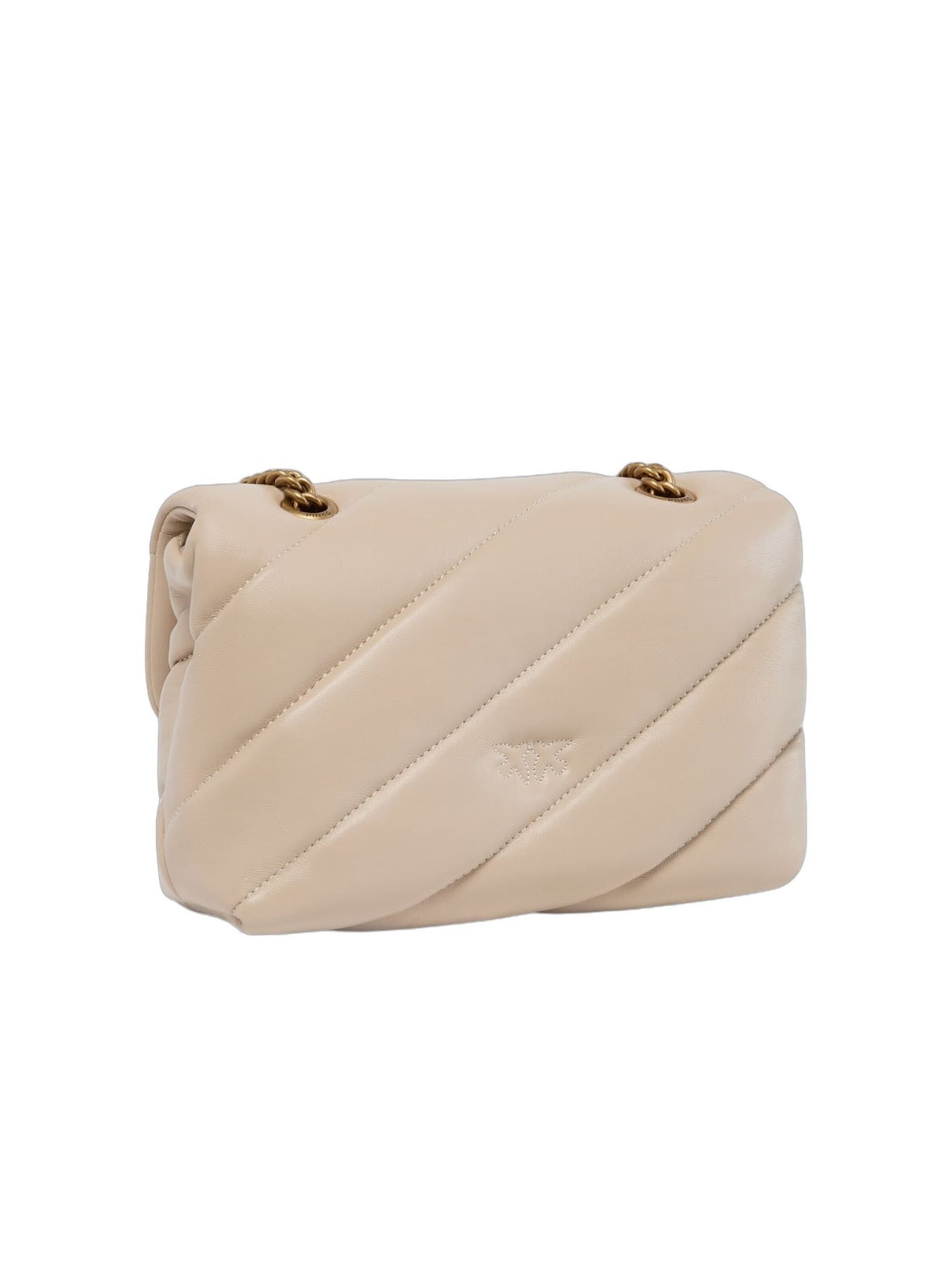 Sac bandoulière 'Pinko Sac Rabat Love Puff Mini Cl Sheep Nappa Beige' PINKO en beige