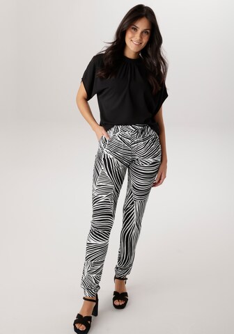 Aniston SELECTED Tapered Pants in Black