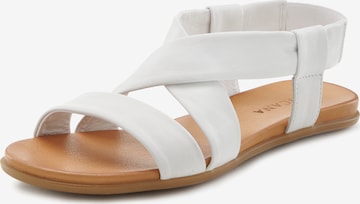 Sandalo di LASCANA in bianco: frontale