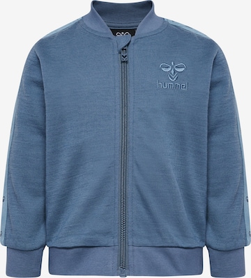 Hummel Sweatvest in Blauw: voorkant