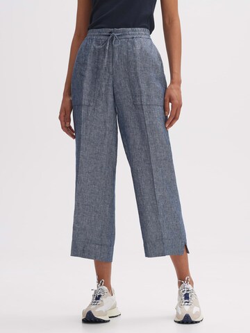 OPUS Loose fit Trousers with creases 'Madeka' in Blue: front