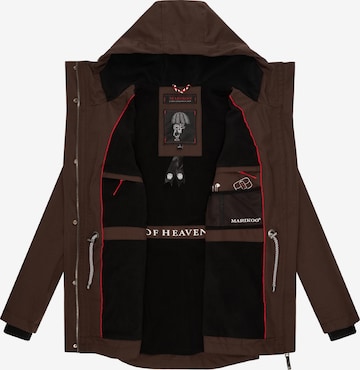 MARIKOO Between-seasons parka 'Babetaa' in Brown