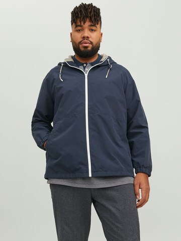 Jack & Jones Plus Between-Season Jacket in Blue: front