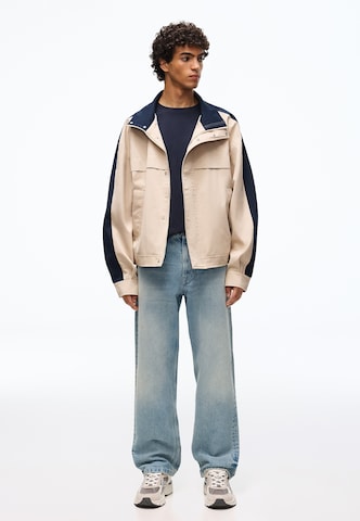 Bershka Loosefit Jeans in Blauw