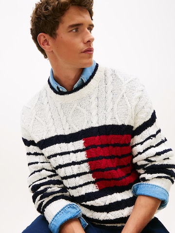 Pullover 'BRETON' di TOMMY HILFIGER in bianco