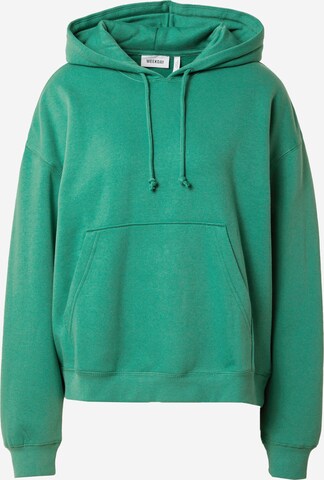 WEEKDAY Sweatshirt in Green: front