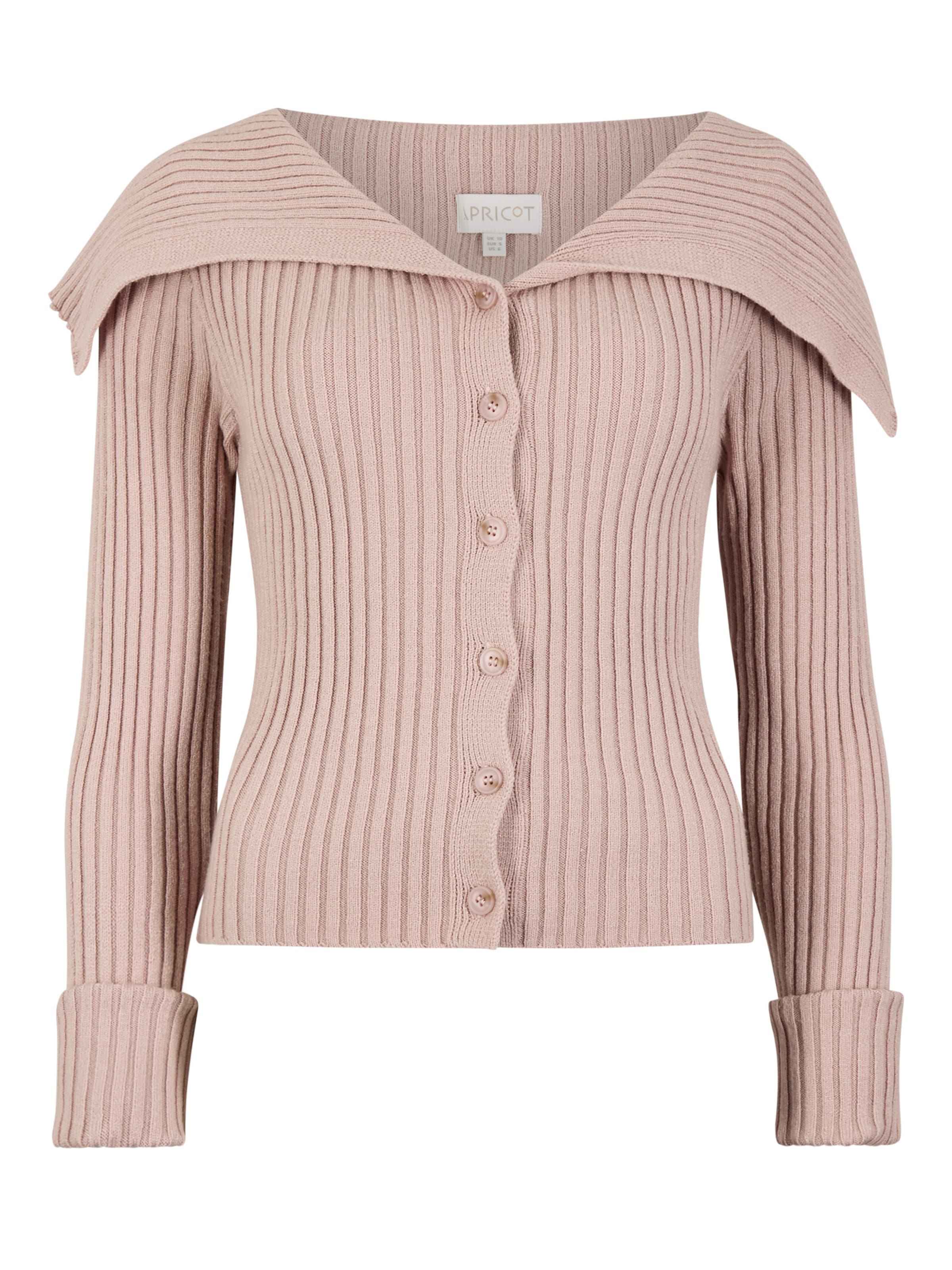 Cardigan Apricot en rose : devant