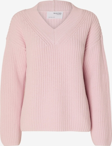 SELECTED FEMME Sweater in Pink: front
