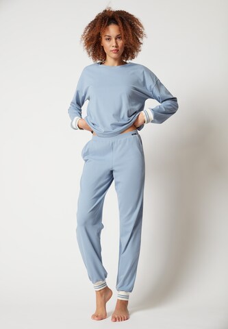 Skiny Pajama pants in Blue: front