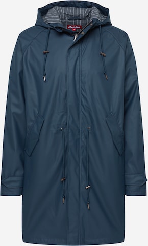 Derbe Between-Seasons Parka 'Friese' in Blue: front