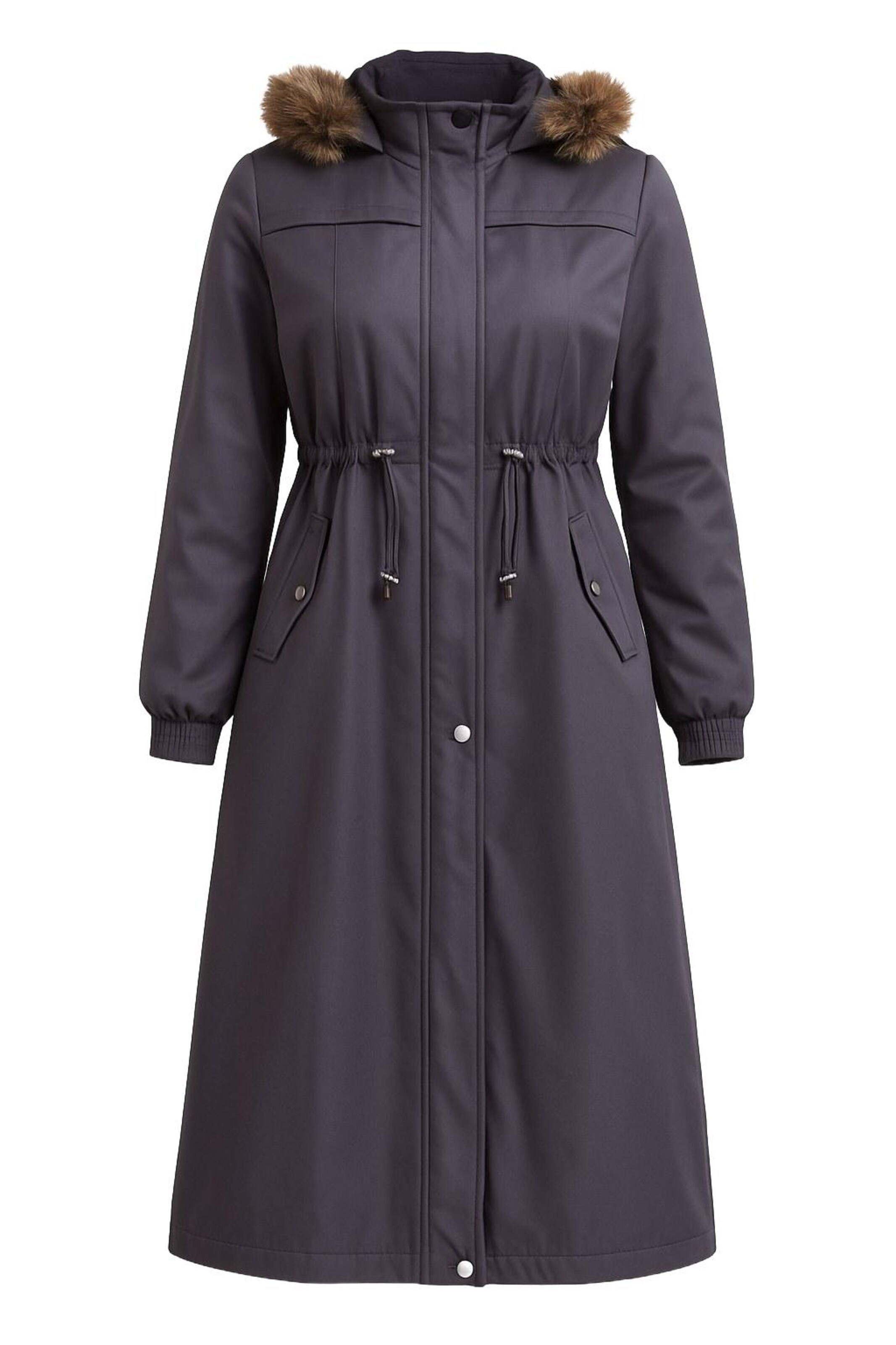 MODAMIHRAM Winterparka in Grijs: voorkant