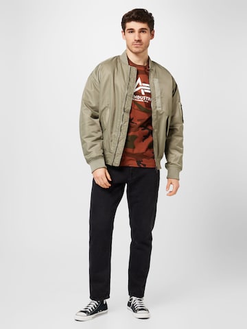 ruda ALPHA INDUSTRIES Marškinėliai