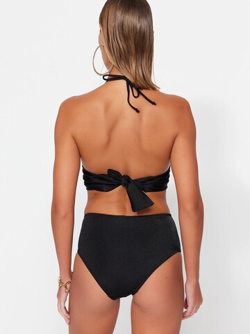 Trendyol Bustier Bikini in Schwarz