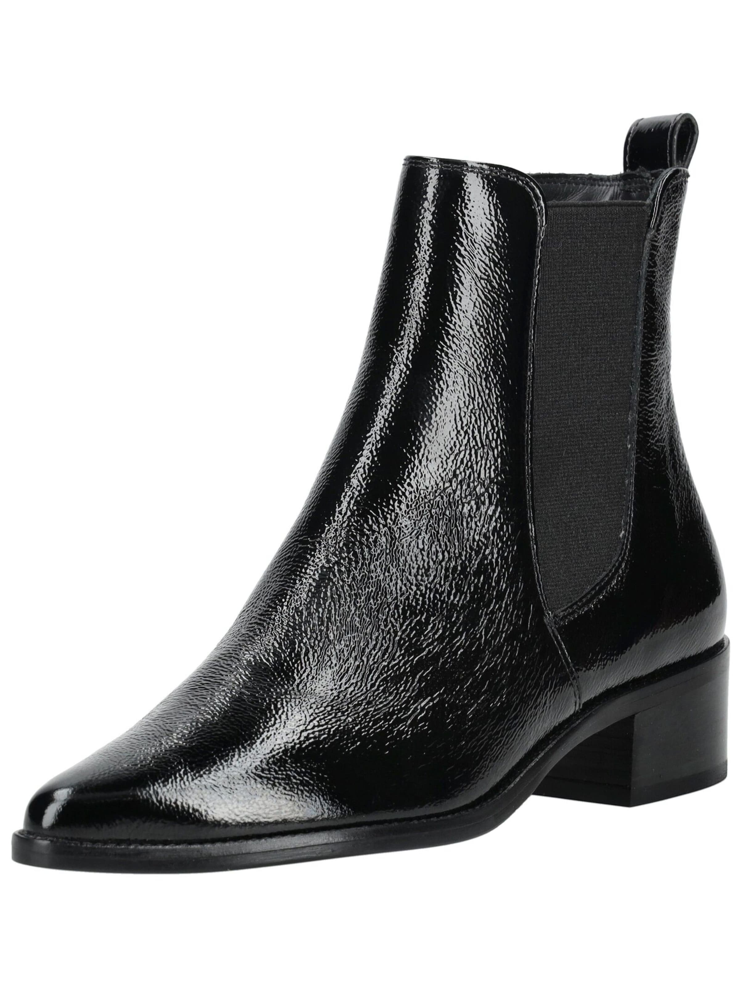 Paul Green Enkellaarsjes in Zwart: voorkant