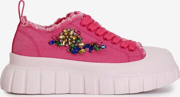 Sneaker bassa di CAFè NOIR in rosa: frontale