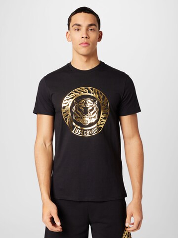 Just Cavalli T-shirt i svart: framsida