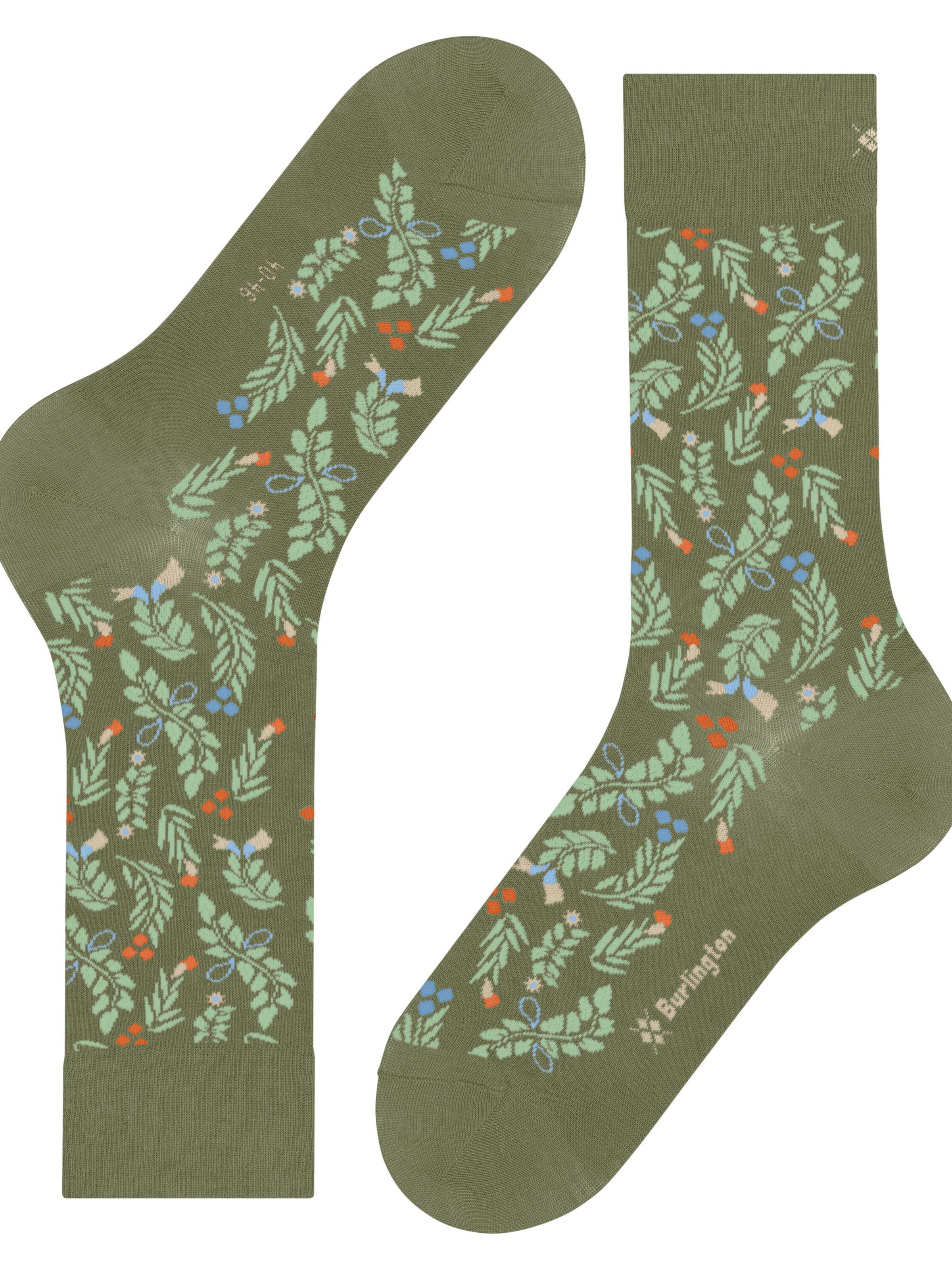 BURLINGTON Socks 'Bloomingday' in Green