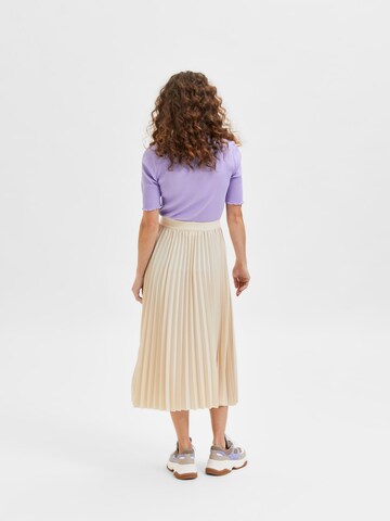 SELECTED FEMME Skirt 'Yosia' in Beige