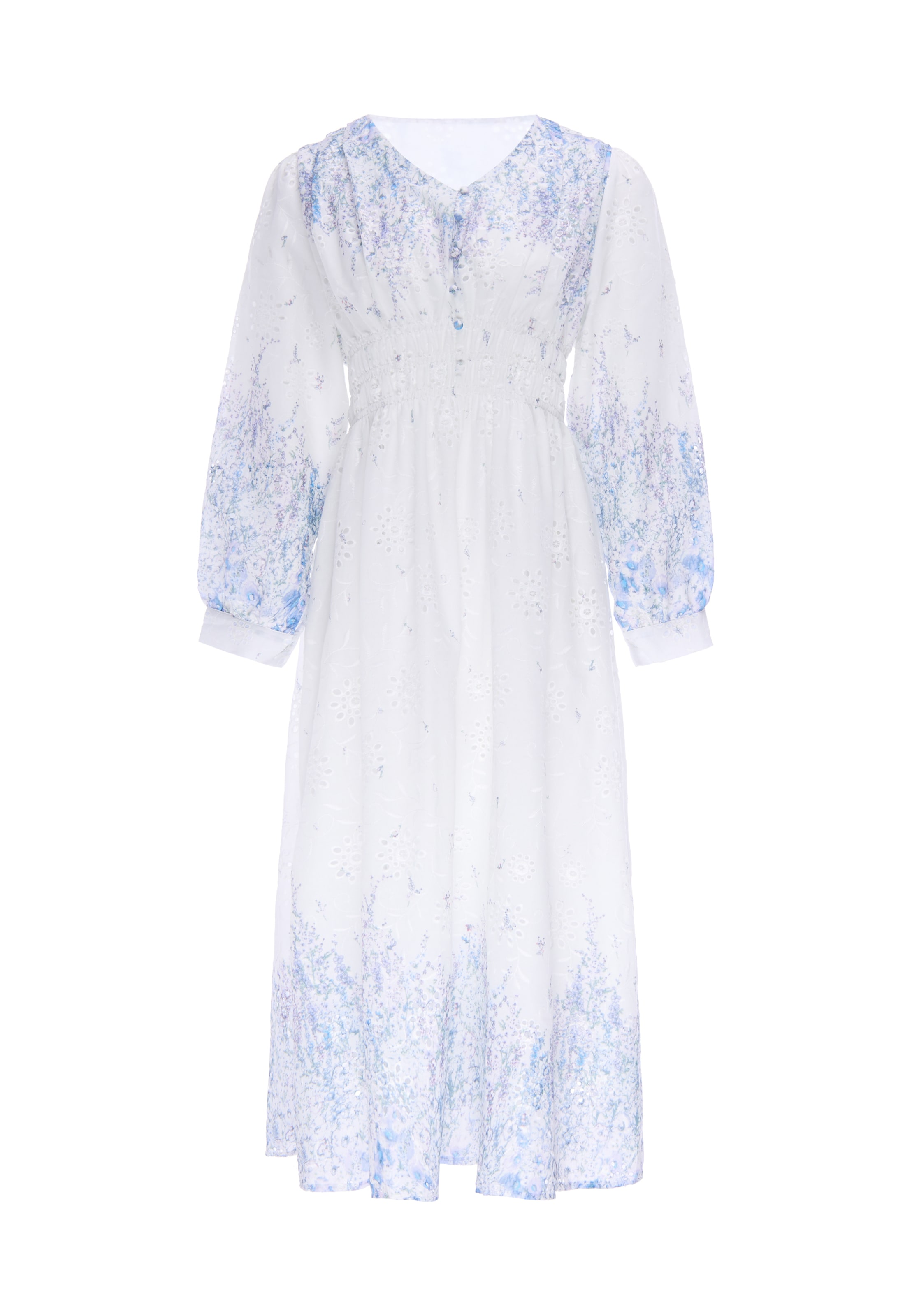 Usha Jurk in Wit: voorkant