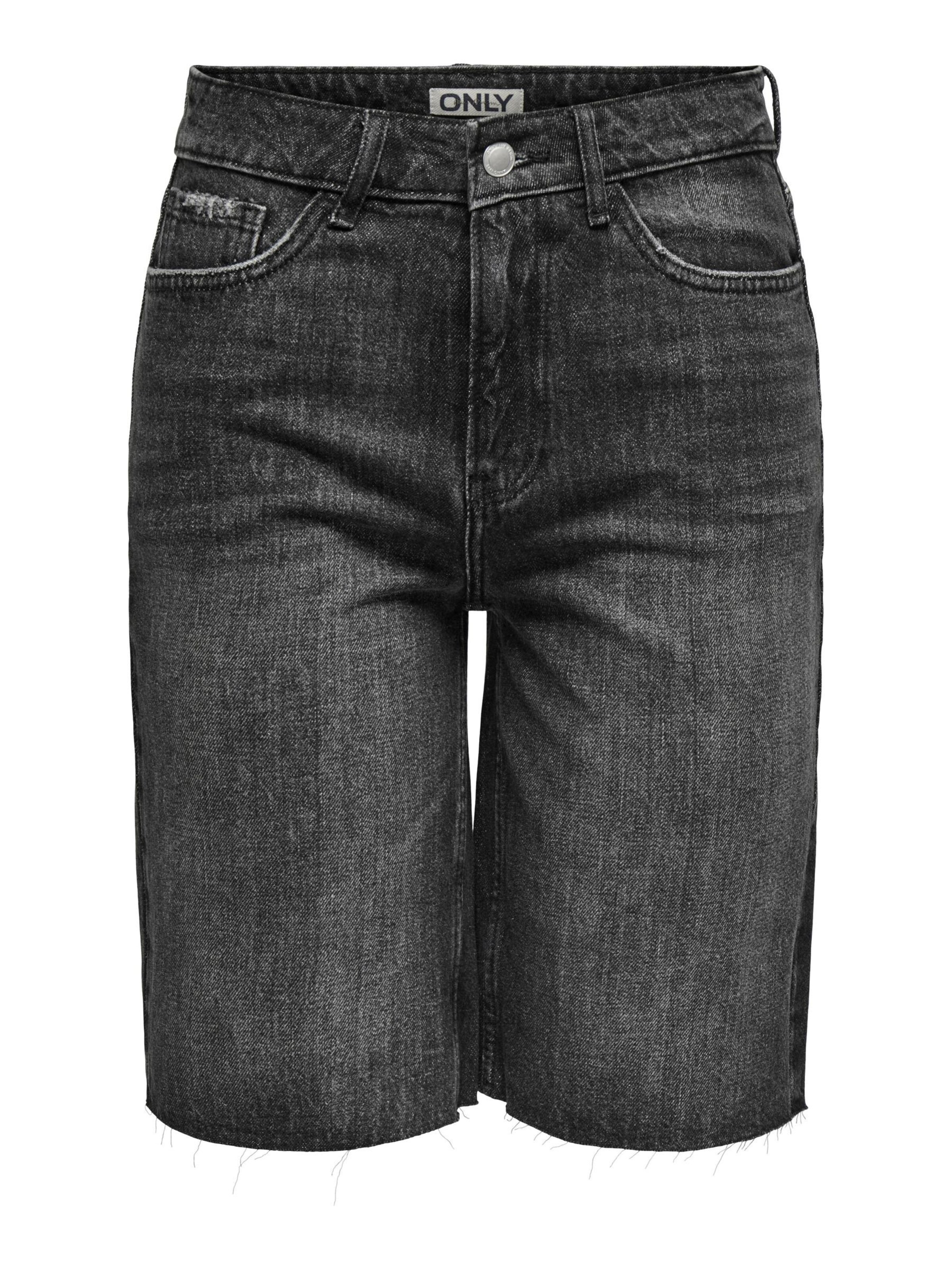 ONLY Loosefit Jeans 'ONLCaro' in Zwart: voorkant
