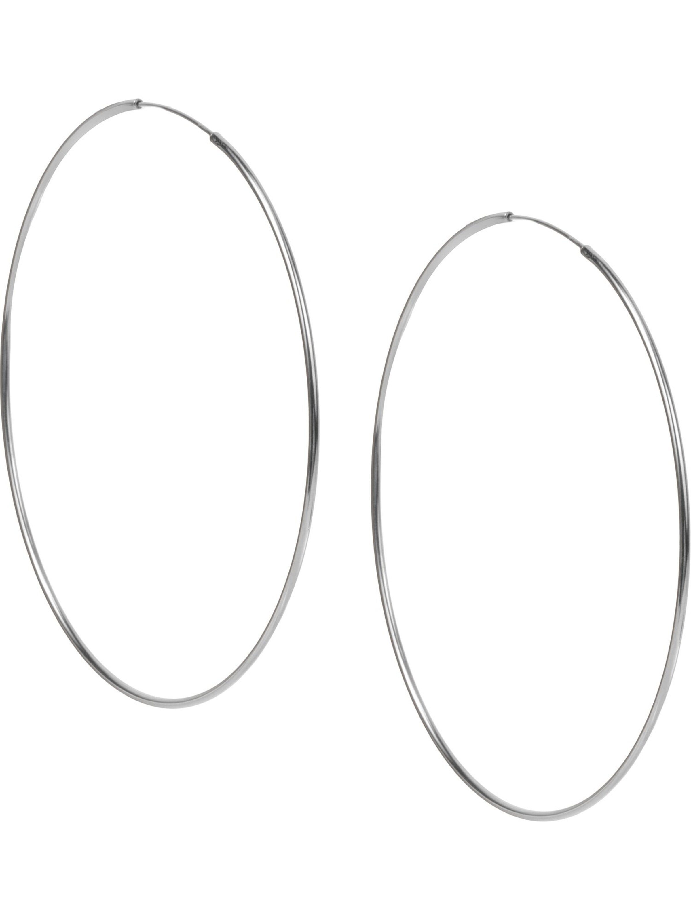 FAVS Earrings in Silver: front