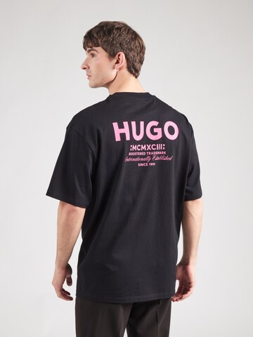 Maglietta 'Nalono' di HUGO in nero: frontale