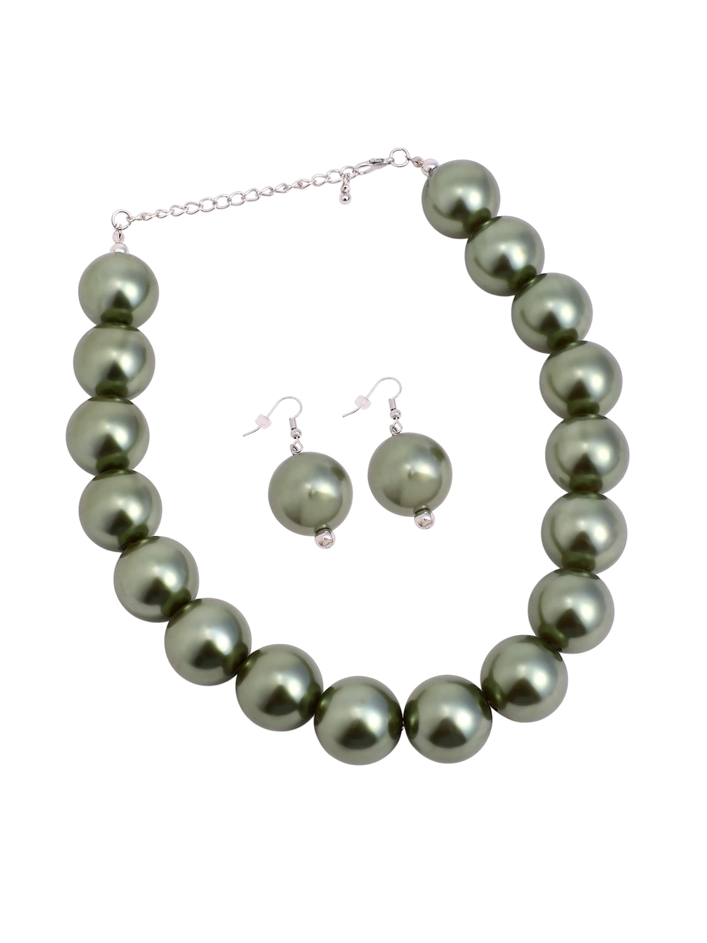 SOHI Ékszer szett 'Daniella' - zöld: elől