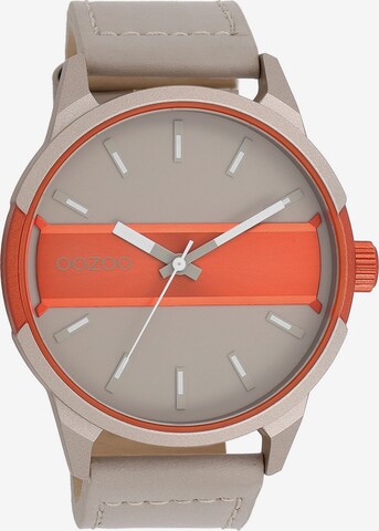 OOZOO Analog Watch in Beige: front