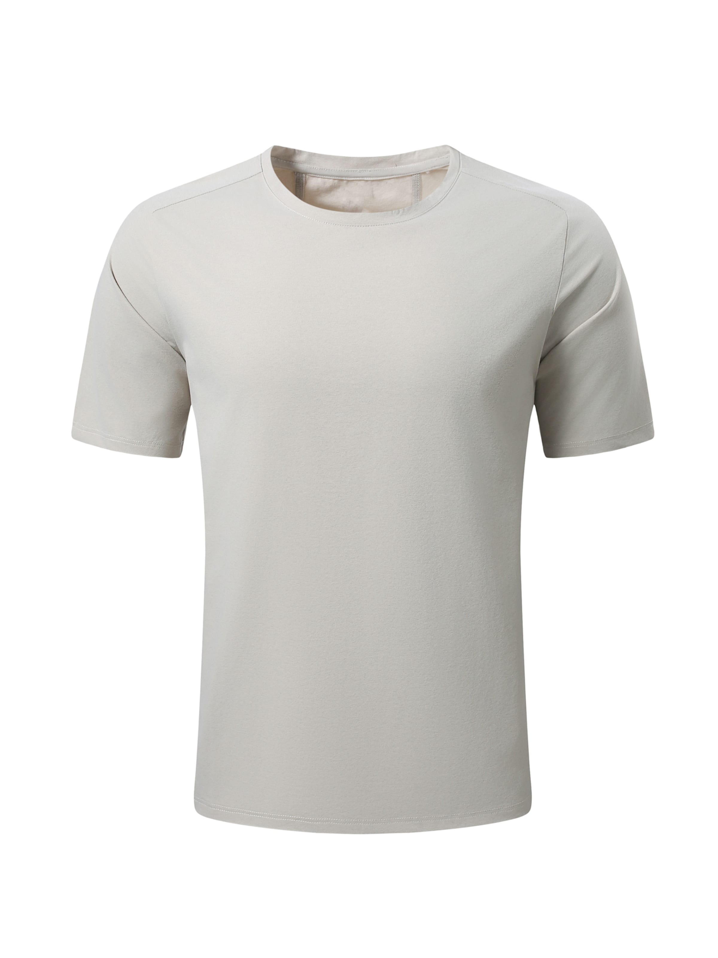 YOUTHUP Performance Shirt 'Trockenbahn' in Beige: front