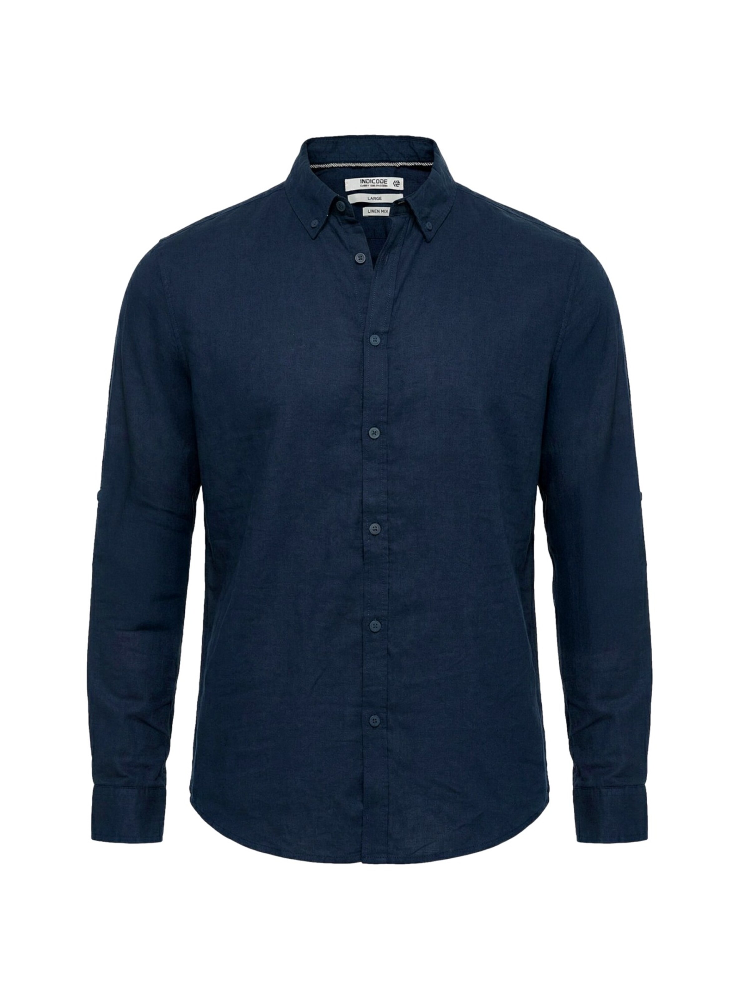 Camicia 'Brayden' di INDICODE JEANS in blu: frontale