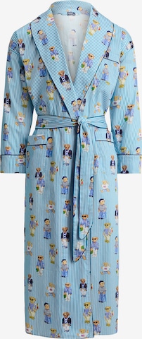 Peignoir court ' Iconic Bear ' Polo Ralph Lauren en bleu : devant