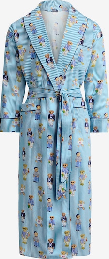 Polo Ralph Lauren Short Bathrobe ' Iconic Bear ' in L-XL in Light blue / Mixed colors, Item view