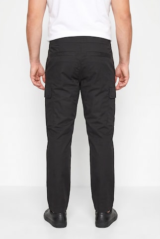 Men Plus Regular Cargobroek in Zwart