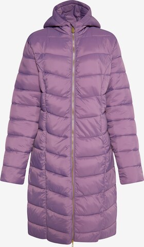 Veste d’hiver faina en violet : devant