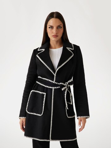 GUESS Between-Seasons Coat in Black: front